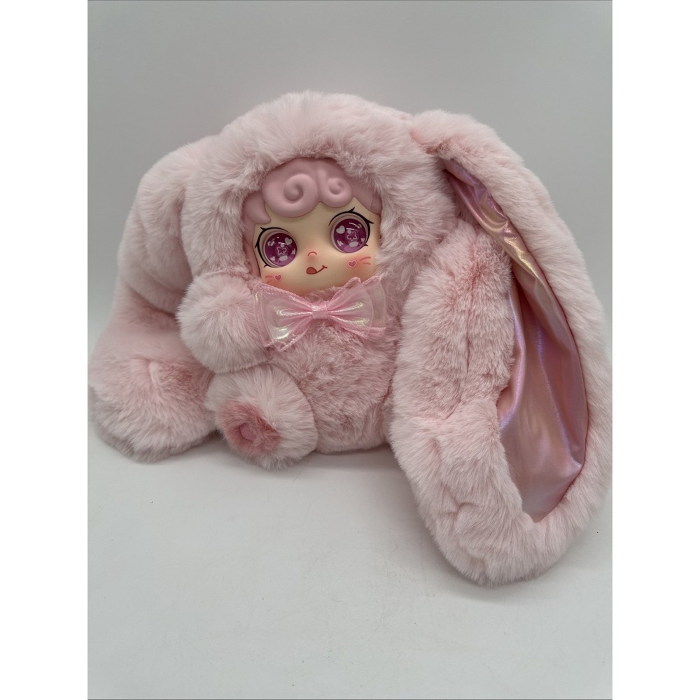 ENT TOY Yoou 600% Jellyfish Hat Series Plush Blind Box Vinyl Doll Pink Bunny